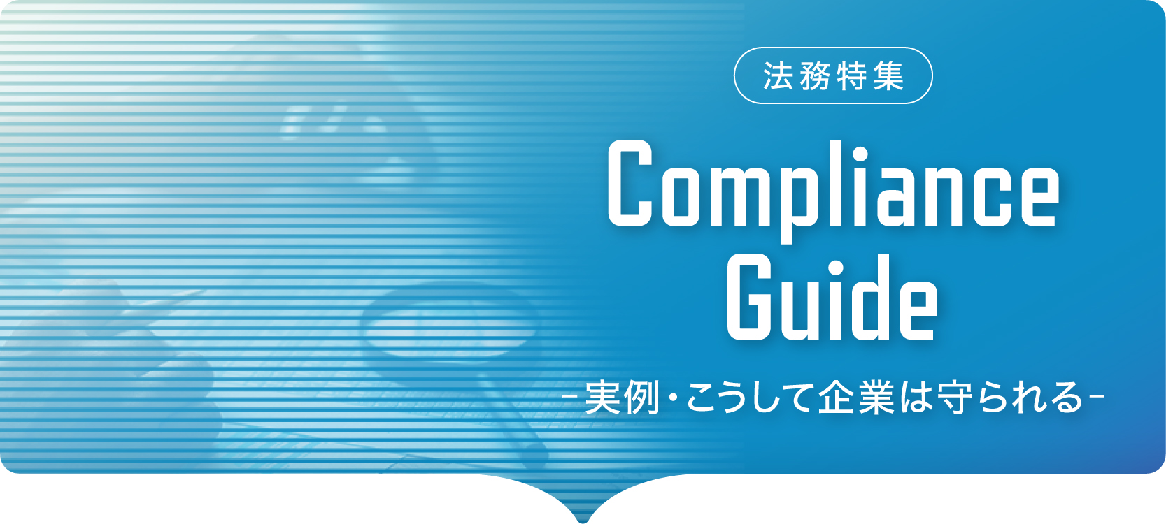 法務特集（Compliance Guide -実例・こうして企業は守られる-）