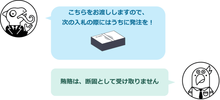 贈賄罪とは?収賄罪との違い・構成要件・事例などを分かりやすく解説!